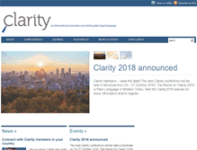 Tablet Screenshot of clarity-international.net